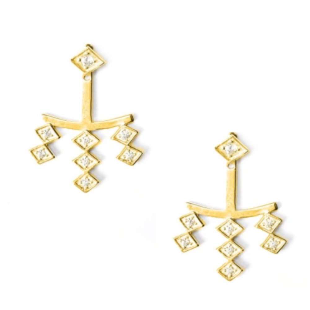 Ear Jacket Stud Earring - image 1